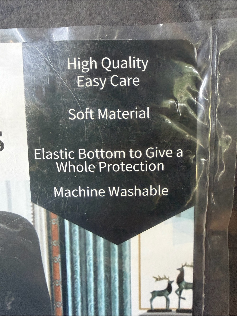 Easy-Going Gray 4-Piece Stretch Recliner Slipcovers NEW in package - Picture 3 of 4